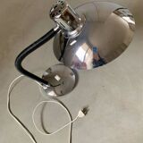 70s chrome saucer lamp