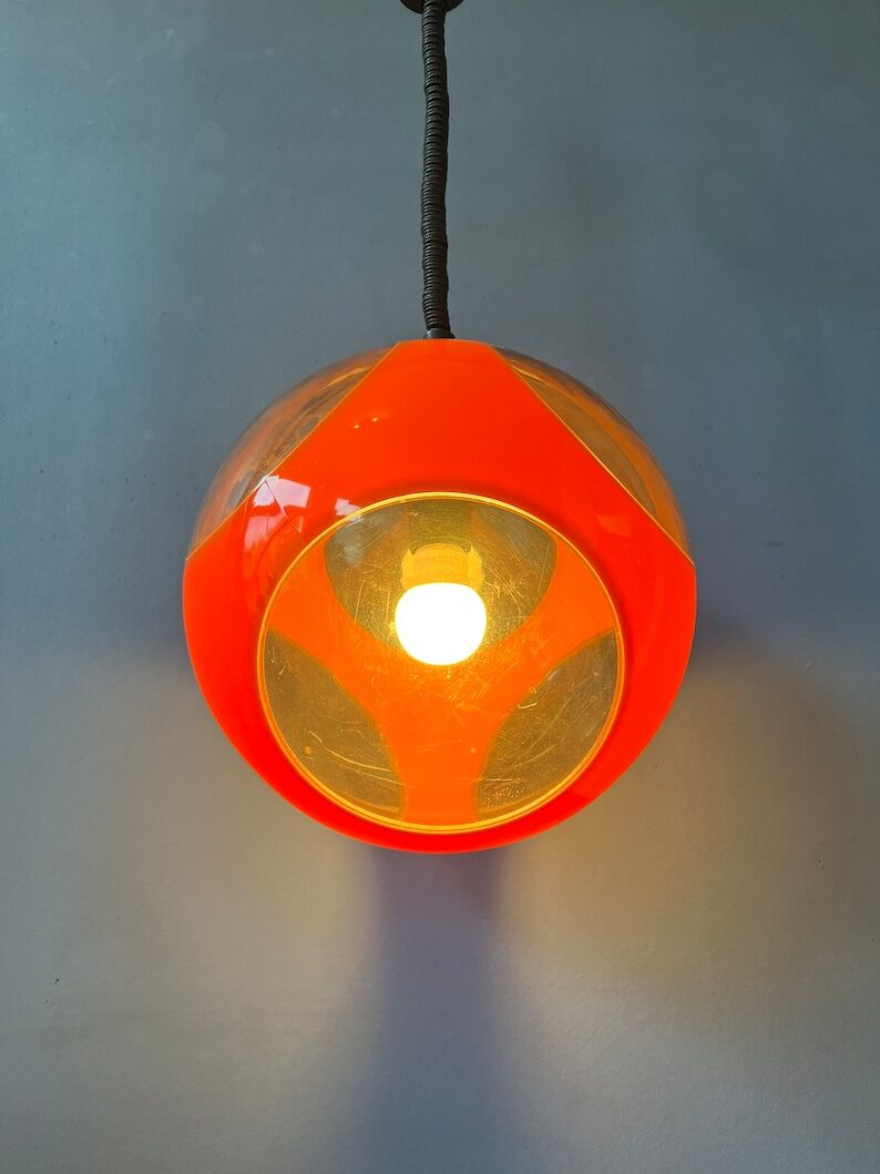 Orange suspension 'Bug Eye' space age