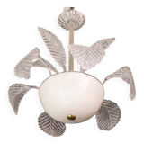 Luxury Barovier & Toso Chandelier, Murano Pulegoso Glass, 1950s