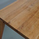 Vintage Cherry 20th Century French Rustic Farmhouse Dining Table