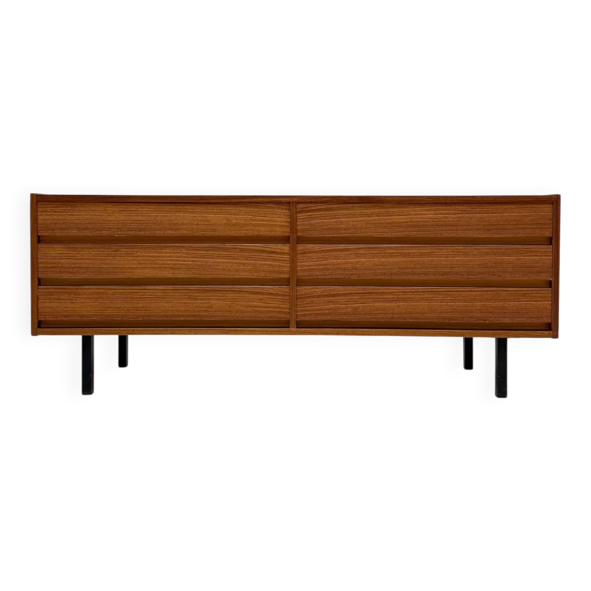 1960s vintage mid-century walnut low sideboard / credenza