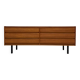 1960s vintage mid-century walnut low sideboard / credenza