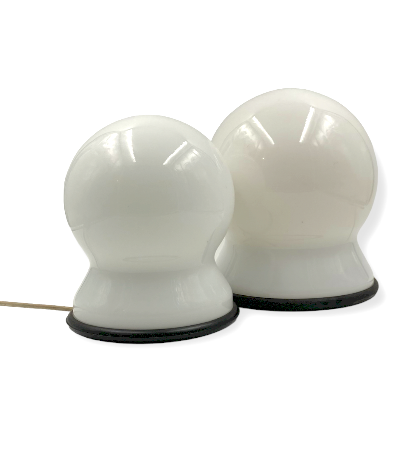 Sergio Asti, Set of 2 "Scafandro" Table Lamps, Candle, Italy 1970s