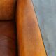 Sleek sheepskin Art Deco design armchair with beautiful details