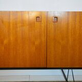 Scandinavian teak and metal sideboard