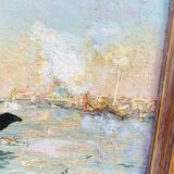 Early 20th century painting "The Fisherman in the Gulf of Venice"