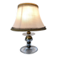 Vintage bedside lamp, pleated lampshade