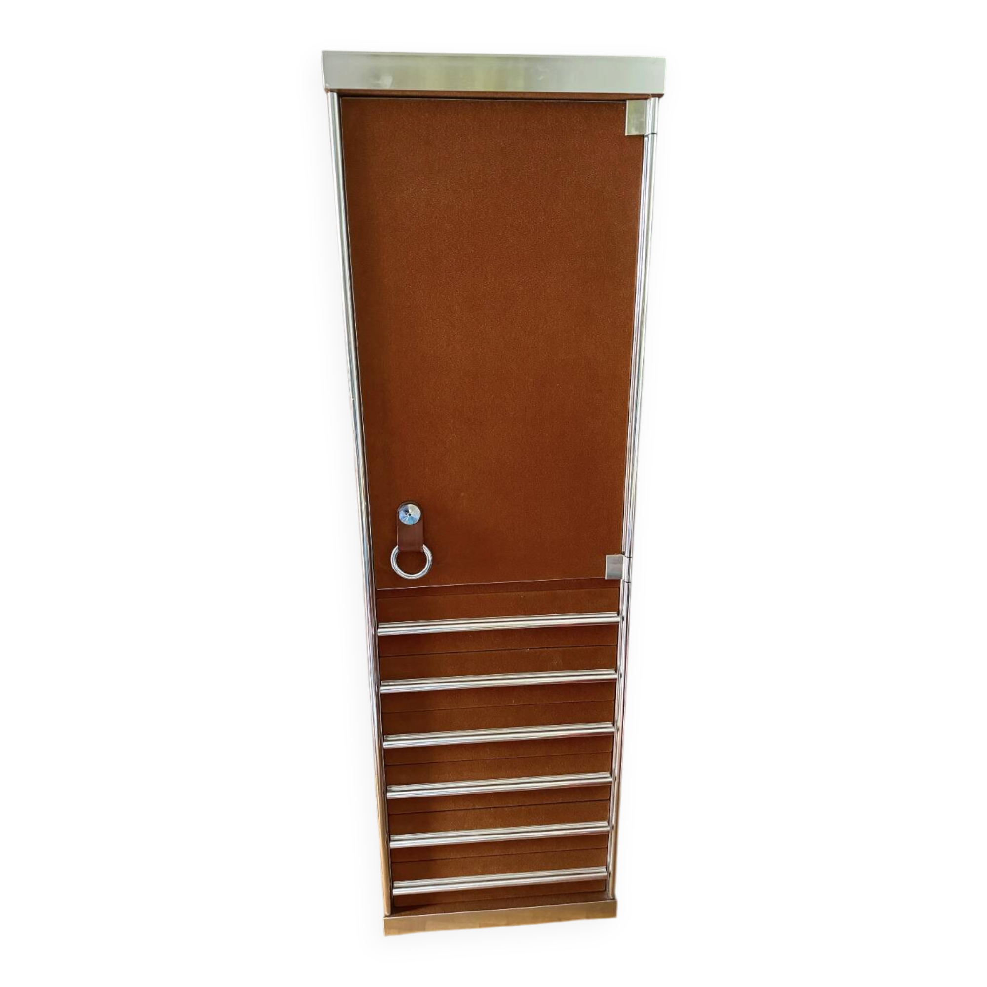 Guido Faleschini wardrobe for Hermès - 1970s - aluminium & felt