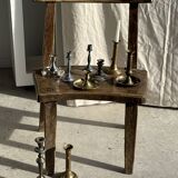 Large antique silver-plated candlestick H29 D10.5