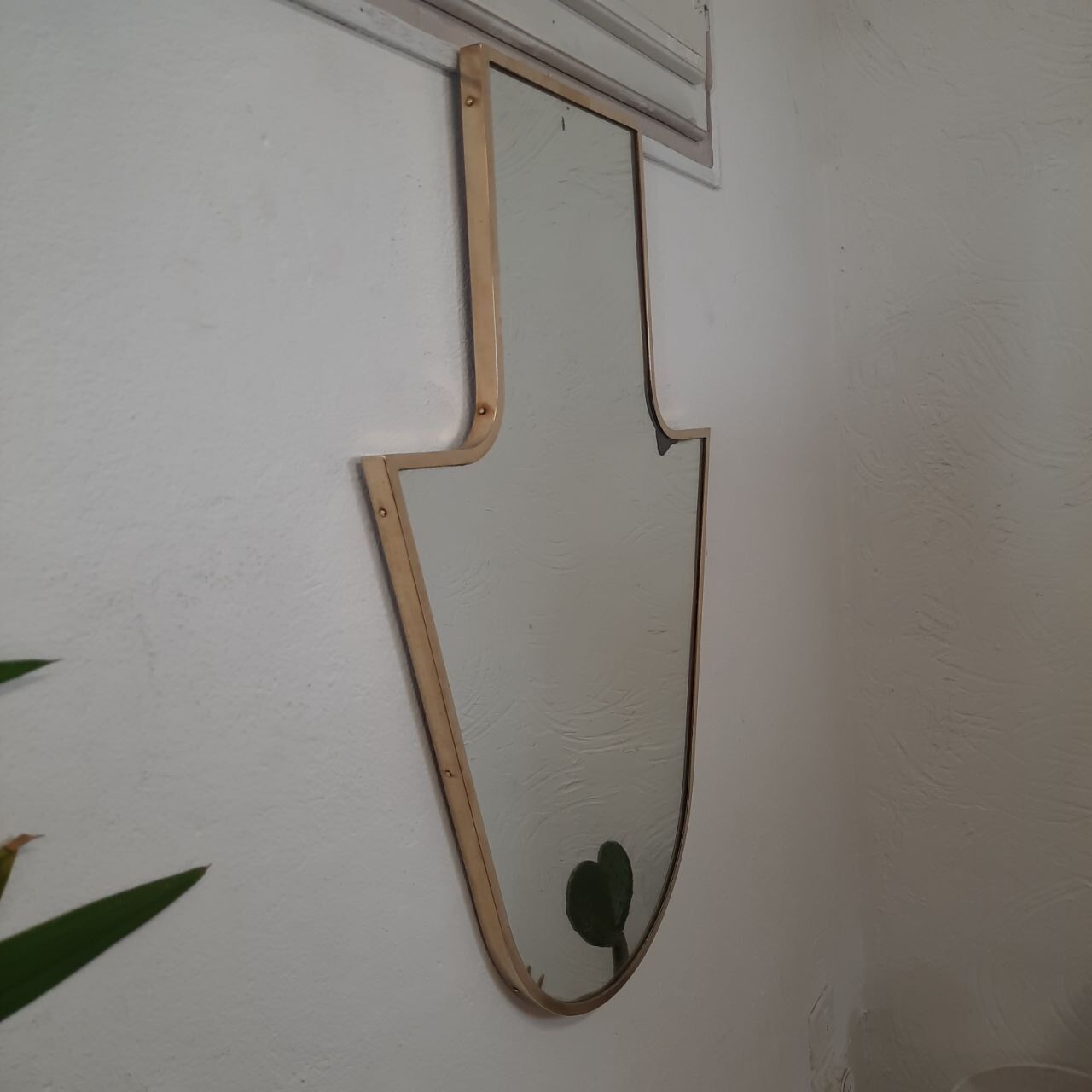 Miroir en laiton années 1950