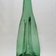 Old Large Pressed Molded Green Crushed Distorted Glass Bottle