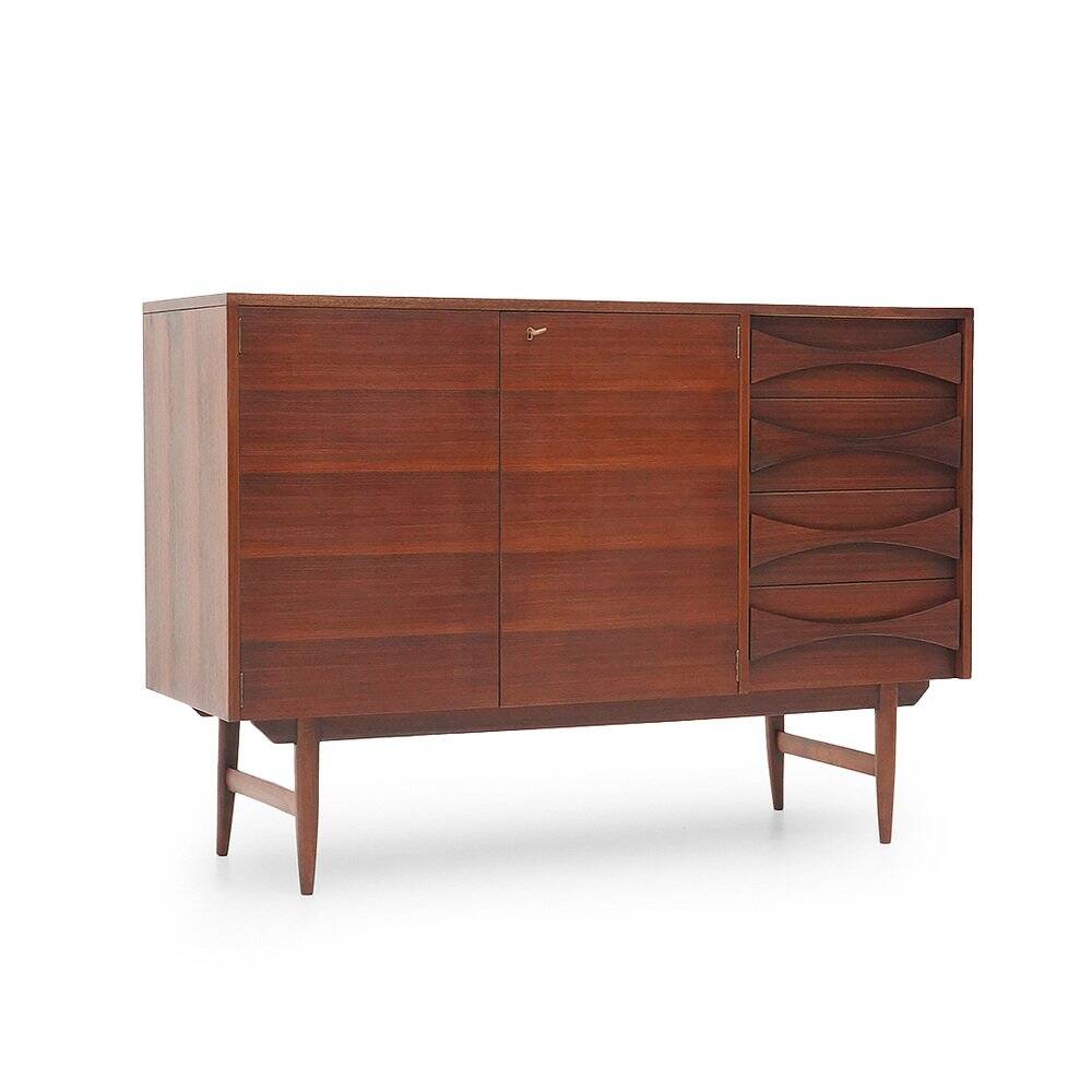 Mahogany sideboard with drawers, 1950s