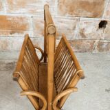 Bamboo magazine holder