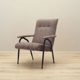 Grey armchair, Italian design, 1970s, production: Italy