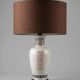 Large ceramic lamp signed V.V. Carraresi, traditional decorations.