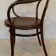 Fauteuil de bureau en bois courbé J.J  Kohn