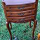 Pair of Louis XV cherry bedside tables - 3 drawer bedside table
