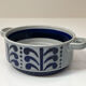 Small ear bowl Boch vintage blue and grey
