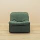 Green armchair, Italian design, 1970s, made in Italy