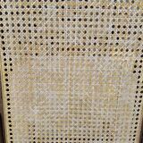 Vintage wooden and cane rocking chair