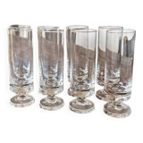 Sleek, designer champagne glasses