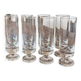 Sleek, designer champagne glasses