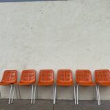 6 Grosfillex chairs