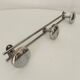 Vintage chrome wall coat rack from the 70s