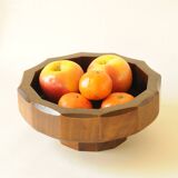 Vintage Wooden Coupe - Geometric Design Octagonal Cut-Outs Centre Table