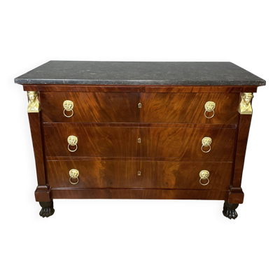 Commode d'époque Empire en Acajou