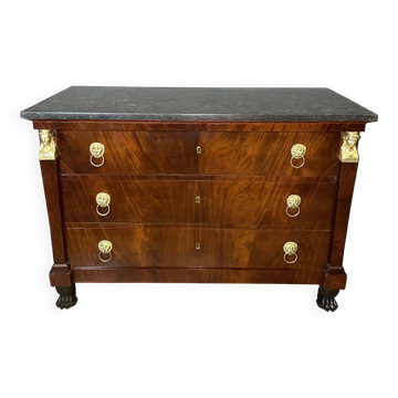 Empire Period Mahogany Chest of Drawers