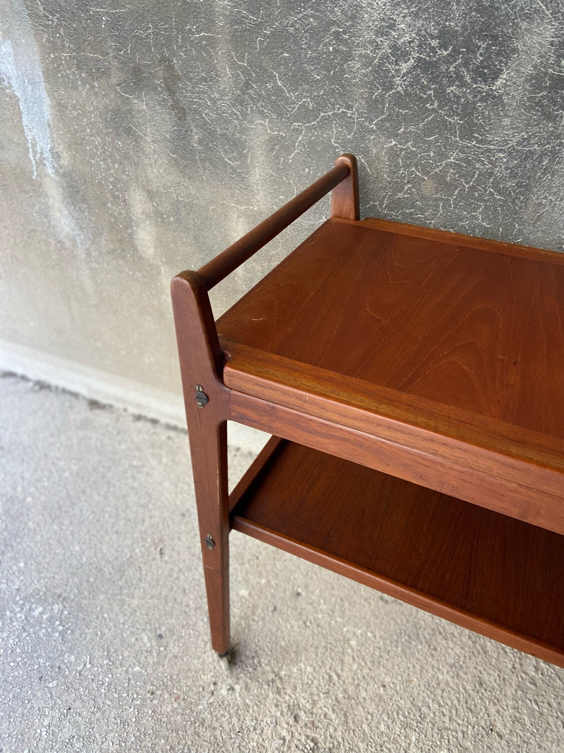 Teak kitchen trolley