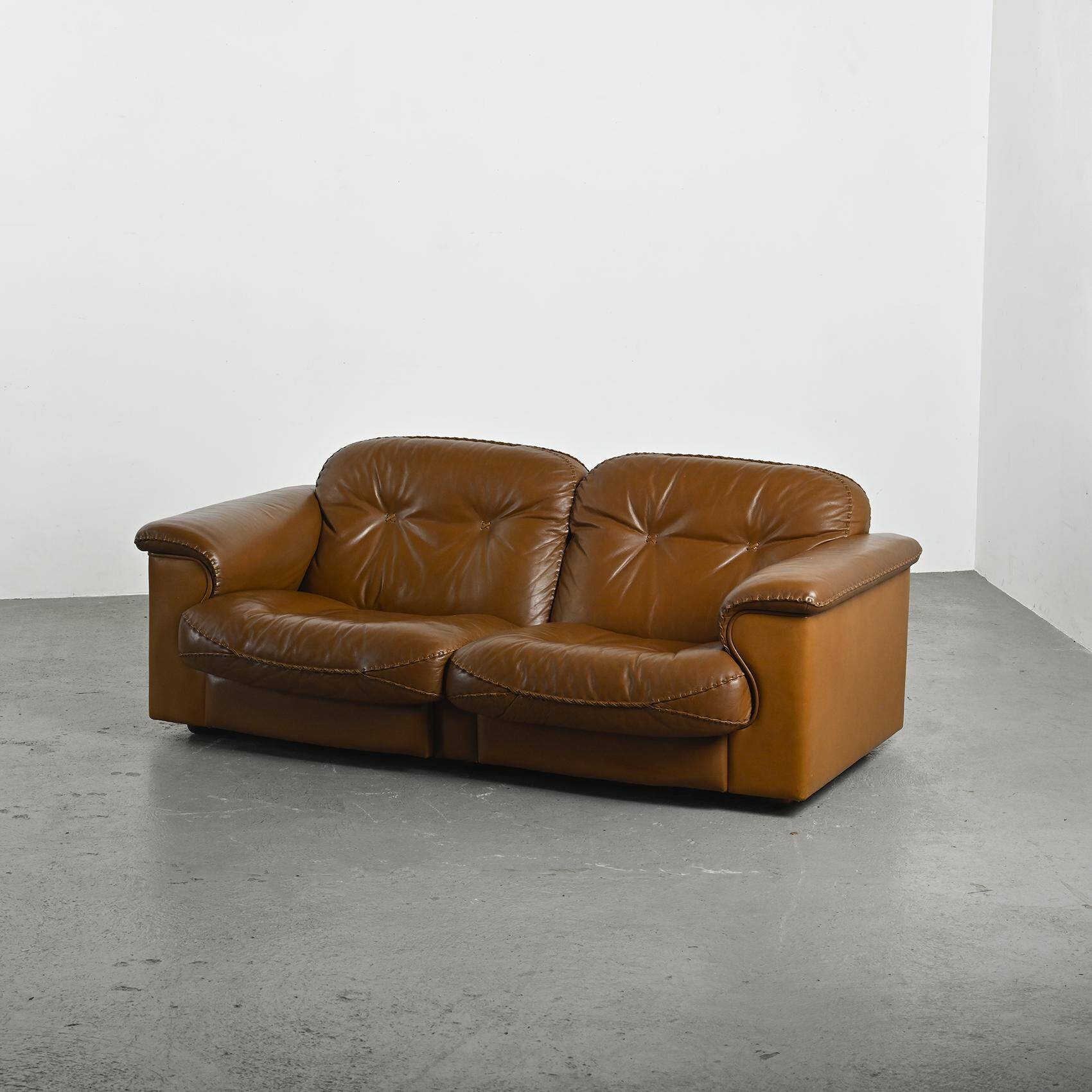 DS 101 leather sofa, DE SEDE circa 1970