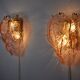 Pair of appliques Mazzega Murano, Italy, 1970