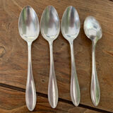 4 tablespoons in vintage silver metal