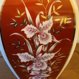 Red and gold porcelain vase