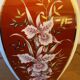 Red and gold porcelain vase