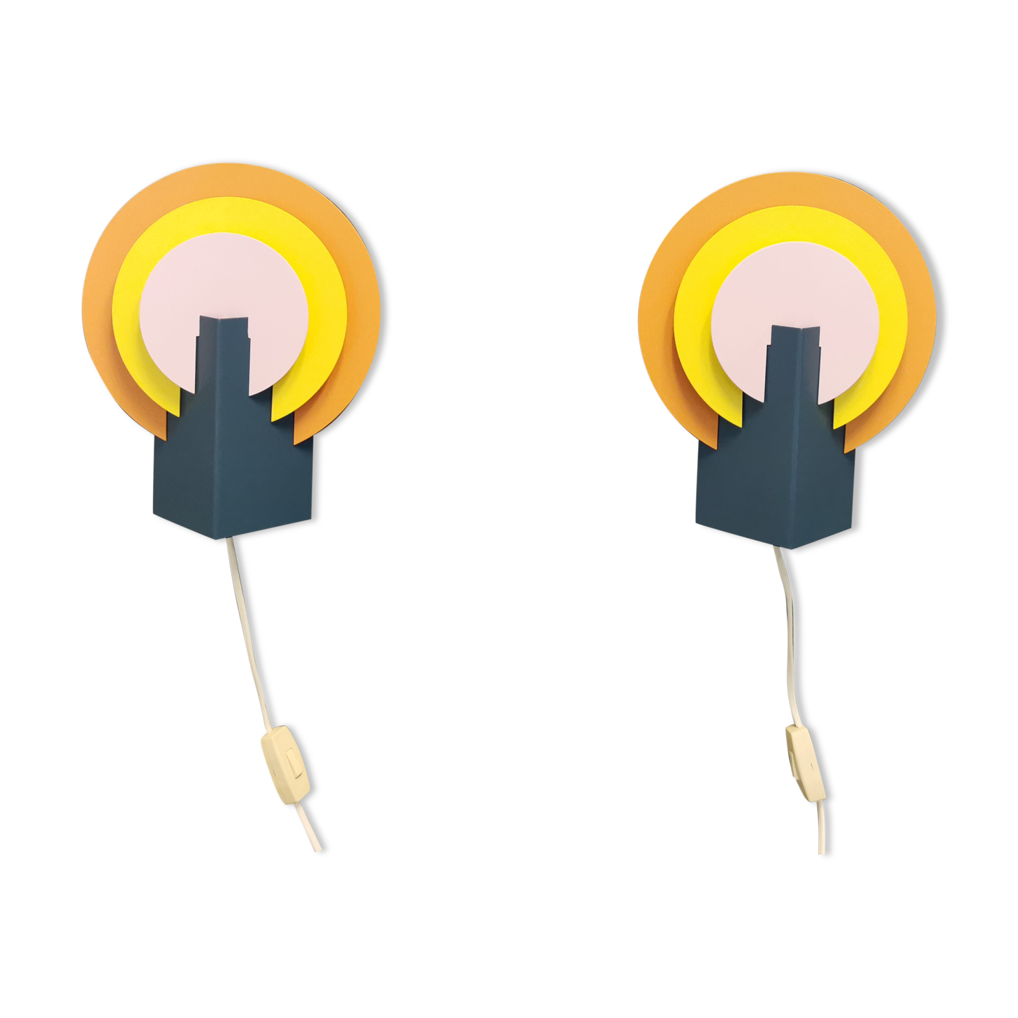 Set of wall lamps from Danish Lyskær, produced in the 80s