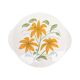 Plat à motifs floraux Edelkeramik Grünstadt, Allemagne des années 1960, style Mid-Century Modern