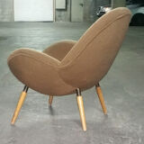 Chair Organic egg of Fritz Neth in the 1950s to Correcta