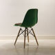 Lot de 2 chaises avec galette Kelly Green Eames