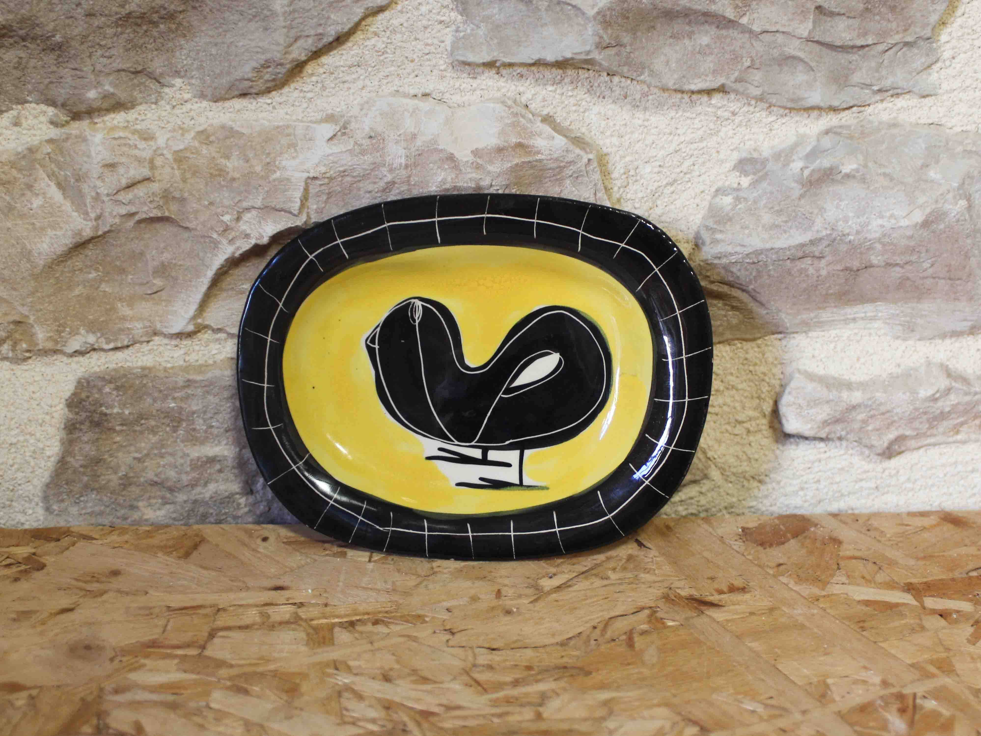 Glazed ceramic bowl by Jacques Pouchain