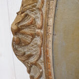 Oil portrait on canvas carved wooden frame