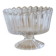 Vintage glass bowl on a pedestal
