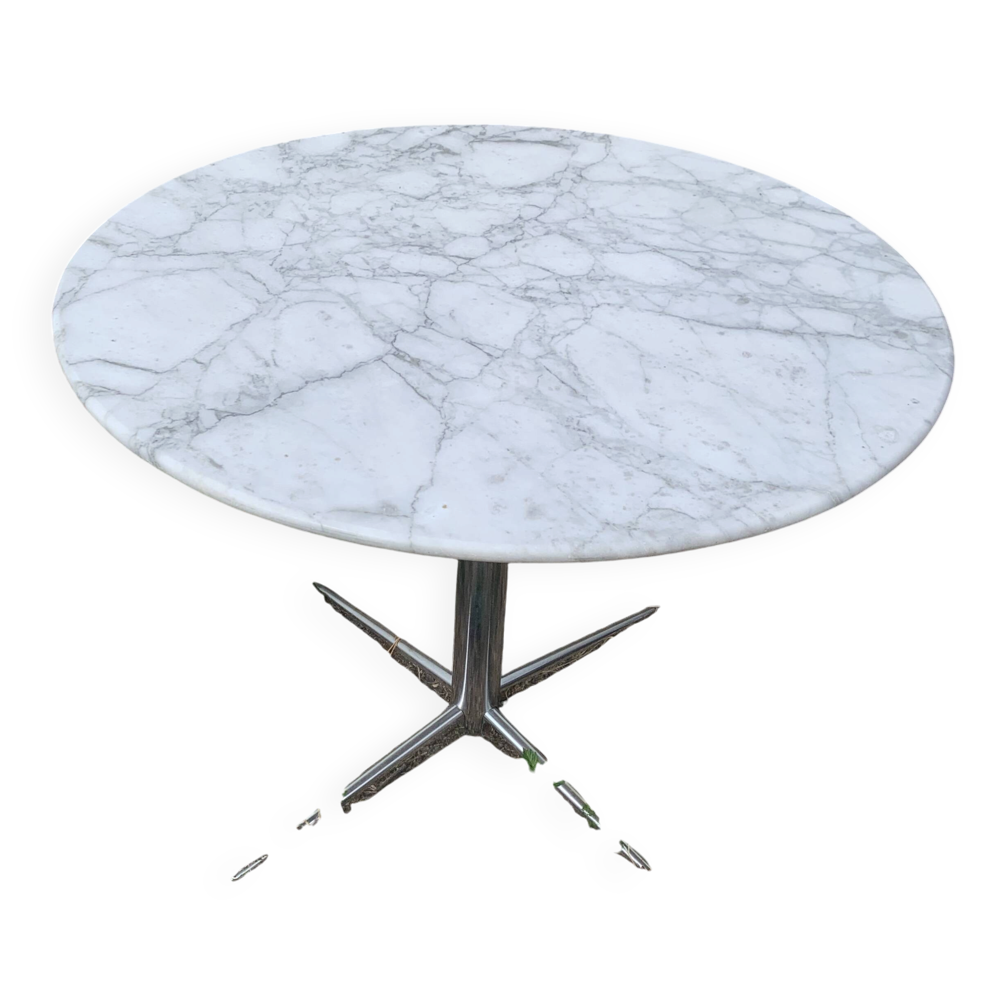 Table en marbre ronde de carrare