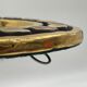 Golden ceramic mirror by Mithé Espelt 1960 24cm
