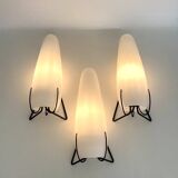 Three Scandinavian wall lamps by Louis Kalff for Philips, 1960s