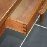 Rustic wood desk 1 drawer of the years 60