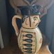 Anthropomorphic pitcher in slipware Hungarian folk art 1960