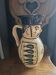 Anthropomorphic pitcher in slipware Hungarian folk art 1960